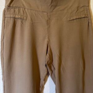 Guess Woman’s Tan High-Rise Trousers Stretch Skinny